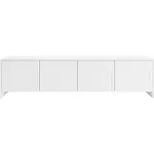 Vente-unique TV-meubel met 4 deuren - Wit - NALYRA van Maison Céphy