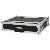ROADINGER CO DD 19 inch rack 2 HE Hout Incl. greep