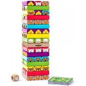 Woodyland Sammy-toren met dieren - Educatief houten speelgoed