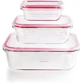 Ibili Set van stapelbare en luchtdichte voedselcontainers Ibili 754750 3 Stuks