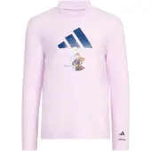 Adidas Shirt 'DISNEY DIE EISKÖNIGIN RASHGUARD ' lila / zwart