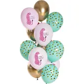 Folat - Ballonnen birthday panther (12 stuks - 33 cm)