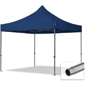 TOOLPORT 3x3 m Easy up partytent, PREMIUM staal 40mm, blauw