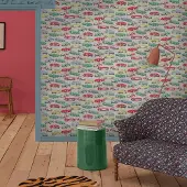 Cath Kidston Vliesbehang Vintage Cars Multi