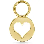 New Bling - 9NBG-O118 - 14K goud – Oorbelhanger - per stuk – Open Hart