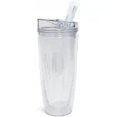 Avenue – Drinkbeker – 500 ml – Transparant – Met Tuit – Dubbelwandig – Herbruikbaar