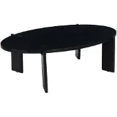 Sweeek - Ovale salontafel in massief hout 120cm - reva