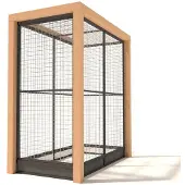 Glorenza Valentijn - Kattenren - Aluminium - Antraciet - 103x190x202 cm