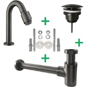 Wiesbaden Caral Victoria fonteinkraanset gunmetal