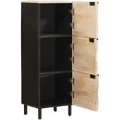 vidaXL Highboard met opslag Witte Was Afwerking 40 x 33 x 110 cm