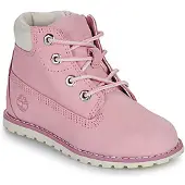 Timberland Kids Pokey Pine Mid Lace Up With Zip Boot Pink Nectar-Schoenmaat 29