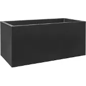 Elho Vivo Next Lang 60 - Plantenbak voor Binnen & Buiten Rechthoekig - 100% Gerecycled Plastic - L 59.0 x H 29.2 cm - Living black