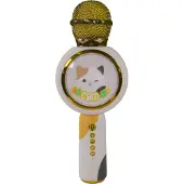 Squishmallows - Cam - draadloze karaoke microfoon voor kinderen - oplichtend LED display - speaker - stemvervorming