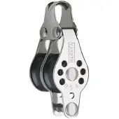 Harken Double Micro Pulley With Support Zilver