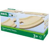 BRIO Kleine Bochtige Rails - - Set van 4 elementen in beukenhout - Unisex - Binnen
