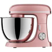ROYAL SWISS Robot patissier - - 2000W 8,5L XXL - RVS kom - 6 snelheden - Roze