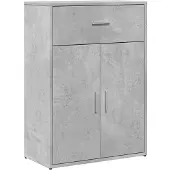 vidaXL Dressoir 60x30x84 cm bewerkt hout betongrijs