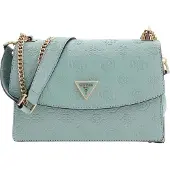 GUESS schoudertas Cresidia II Convertible Xbody Flap Bag Light Sage Logo mintgroen