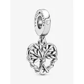 Pandora Bedel Silver Hart Stamboom Charm 799149C00