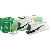 Leitz NeXXt Elektrische nietmachine 5533 Volledig strip 20 Vellen Wit E2 Kunststof, Metaal