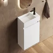 Fontana Itsie toiletmeubel mat wit 40cm met fontein in mat wit