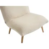 Vente-unique Fauteuil in beige nepbont - PEPITA