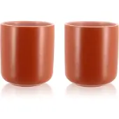 Ogo set van 2 aarden theetassen 27cl Paprika