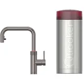 Quooker Flex Square gun metal met Comb+ reservoir