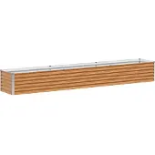 vidaXL Verhoogde plantenbak Lichtbruin 290 x 50 x 36 cm