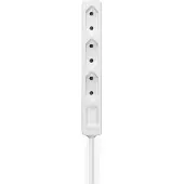 Hama stekkerdoos, 3-voudig, 2,5 meter, wit