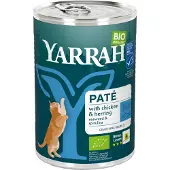 Yarrah - Natvoer Kat Blik Paté met Kip en vis Bio