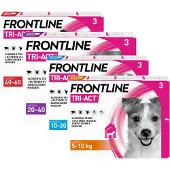 Frontline Tri-Act Anti Vlooien en Teken Druppels L 3 pipetten