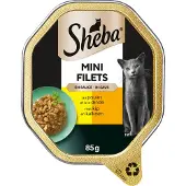 Sheba Kuipje Selection Reepjes Kip/Kalkoen 85g