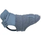 Trixie Hondenjas - Ajou Blauw 18cm - Warme Polyester, Verstelbare Borstflap, Modieuze Sierzakken
