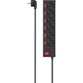 Hama 223158 Stekkerdoos 6-voudig Zwart
