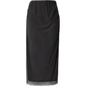 ONLY Carloura Lange Rok Dames Zwart L-50/52