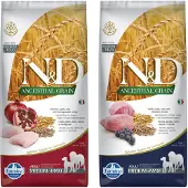 Farmina erfgoedgranen hondenvoer voor volwassen honden, middelgrote/grote rassen, 2,5 kg, smaken lam, spelt, havermout en bosbes