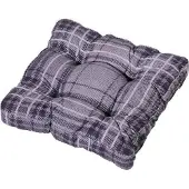 Madison matraskussen florance Denim block 47x47 cm - grijs