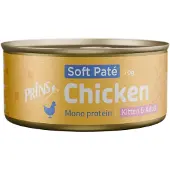 Prins Soft Paté Kitten en Adult kip natvoer kat 48 x 70 g