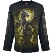Spiral Shirt met lange mouwen - Oak Dragon - M tot XXL - voor Mannen - zwart - Maat L