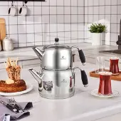 Karaca Stella - RVS Theepot - 2L + 1L – Inductiegeschikt