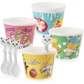 La Cucina - Kinderservies - Pucharki en Lepeltjes - Diverse Kleuren