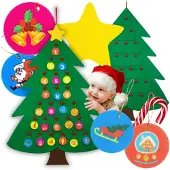Zolta - Adventskalender - Vilt Kerstboom - 90cm - DIY Omslag