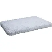 Beeztees Siba - Orthopedisch Hondenkussen - Fluffy - Grijs - 100x70x9 cm - Maat L -