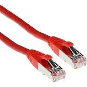 ACT Rode 1,5 meter SFTP CAT6A patchkabel snagless met RJ45 connectoren FB6551