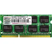 Transcend 8GB DDR3, 8 GB, 2 x 8 GB, DDR3, 1333 MHz, 204-pin SO-DIMM