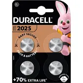 Duracell 4x Knoopcelbatterijen 2025 4 Stuks