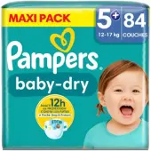 Pampers Baby Dry Luiers Maat 5+ (12-17 Kg) 84 Stuks