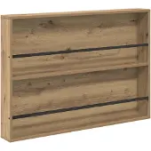 vidaXL Tijdschriftenrek Artisan Eiken 100 x 12 x 70 cm Bewerkt hout