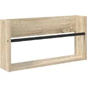 vidaXL Tijdschriftenrek Sonoma Eik 60 x 12 x 30 cm Bewerkt hout